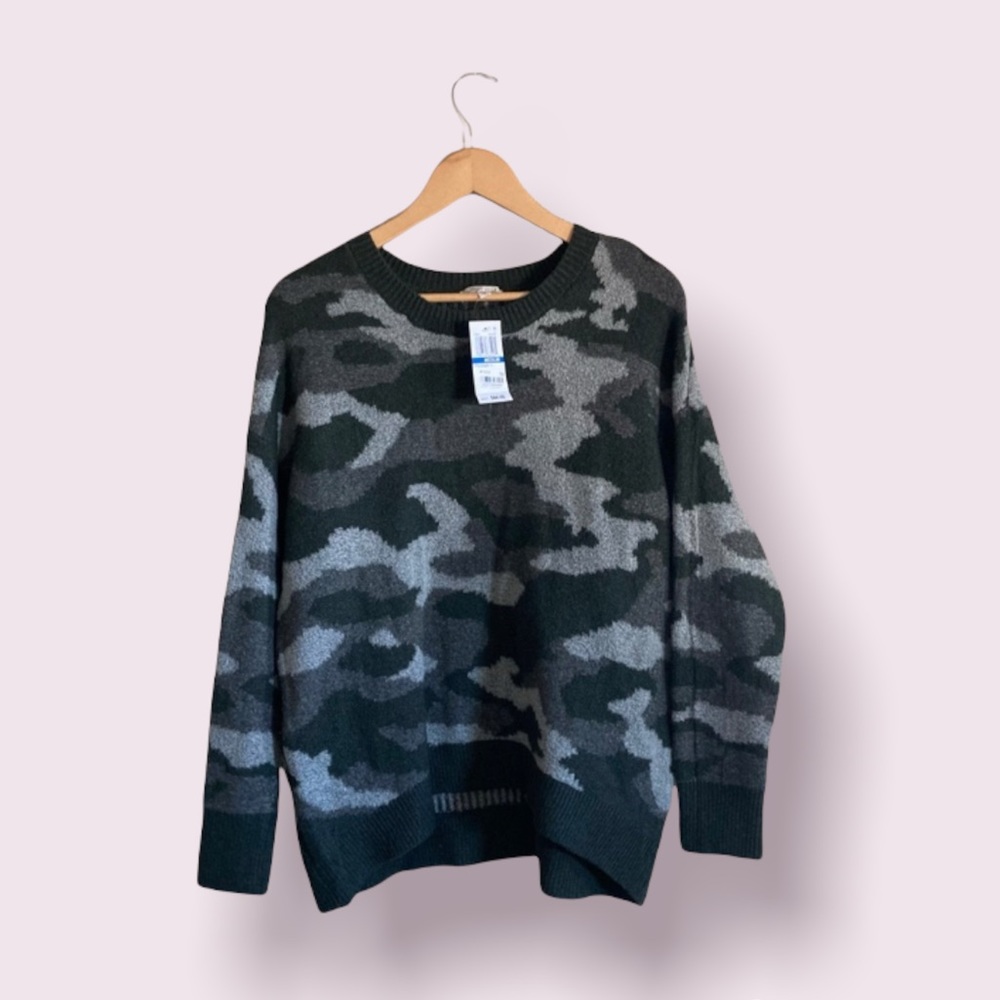 Oversized Camo Sweater